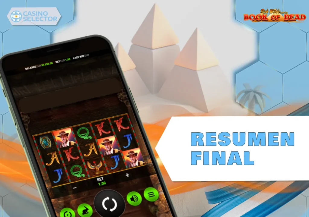 Resumen del juego Book of Dead con sus principales características y mecánica.